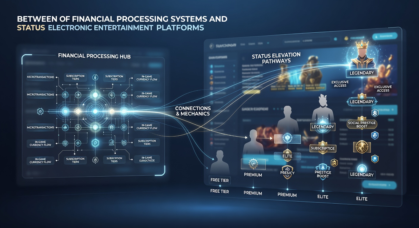 Digital interface showing transaction processing and loyalty tier progression on a mobile gaming platform