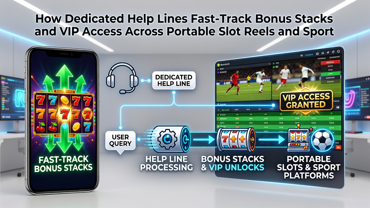 Mobile device showing VIP dashboard and live support chat for sports betting and slot reel bonus management