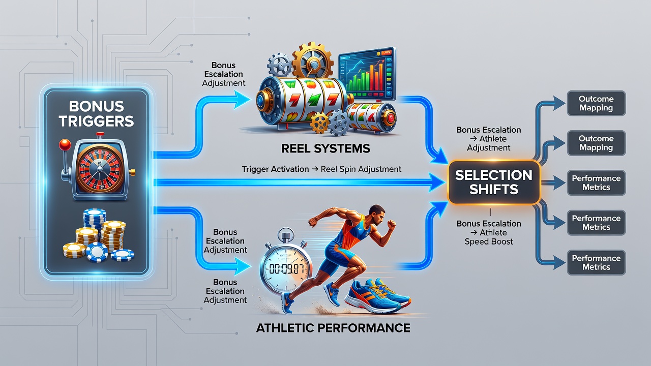Flowchart showing how bonus activations lead to changes in sports prediction choices across integrated platforms