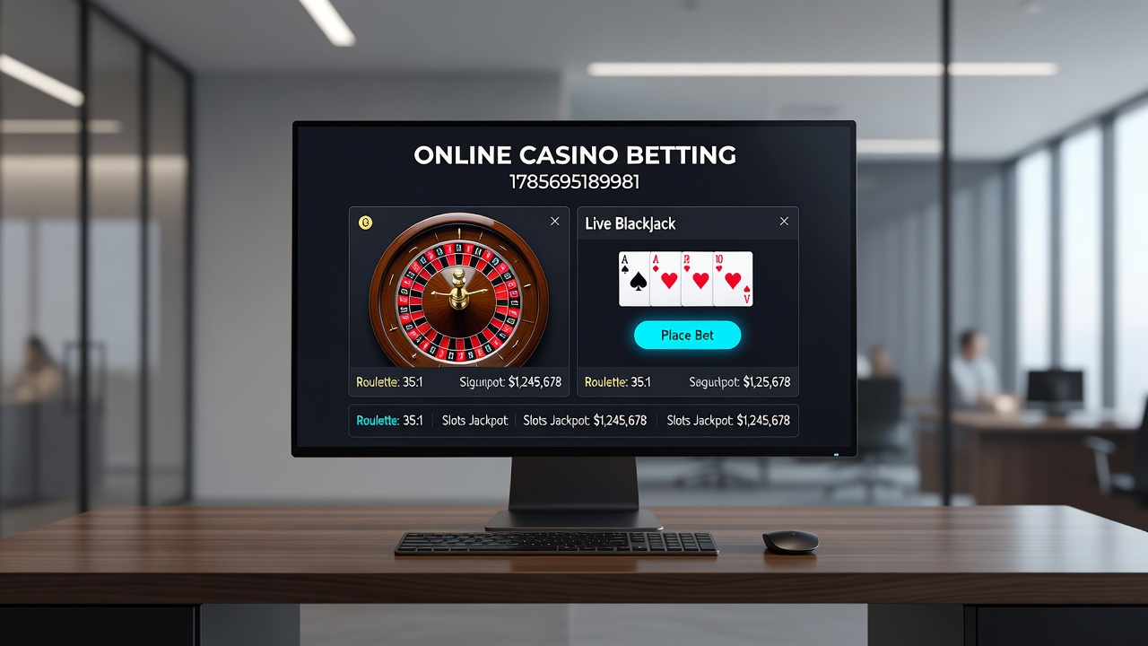 Players engaging with online casino betting through secure digital platforms