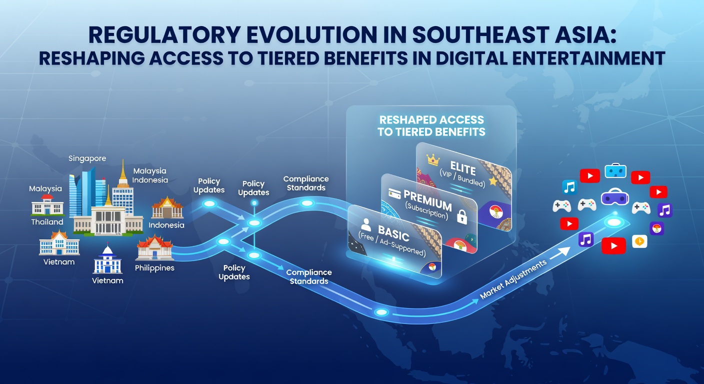 Mobile interface displaying tiered loyalty benefits under regulatory compliance in Southeast Asia