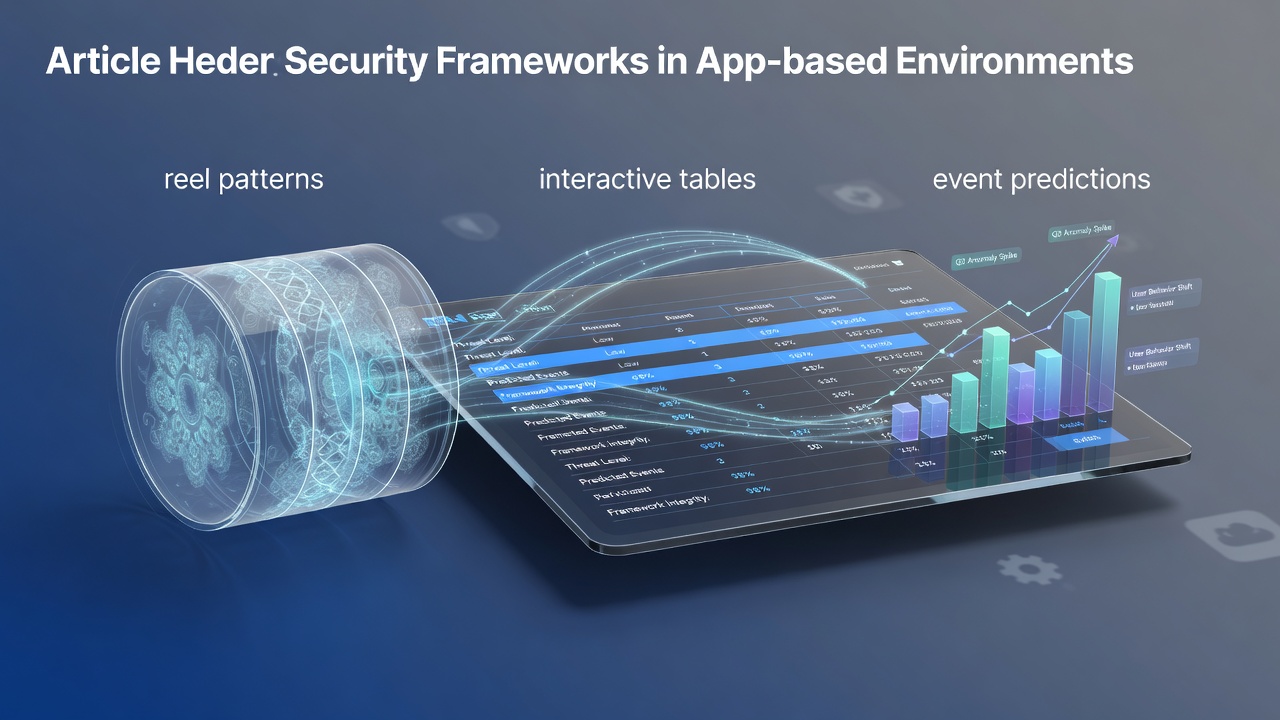 Security frameworks in app-based gaming environments showing integrated reel, table, and prediction modules