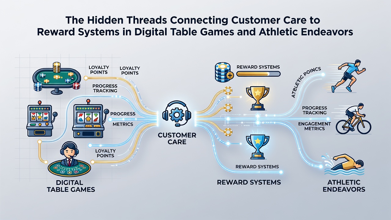 Mobile app interface showing loyalty rewards linked to customer service interactions for online table games and sports bets